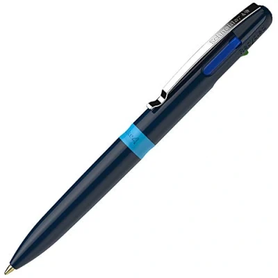 Image de Stylo bille Take 4 corps bleu couleurs d&#039;écriture Schneider