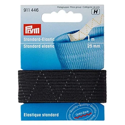 Afbeelding van Prym Rubberen band standaard 25 mm zwart
