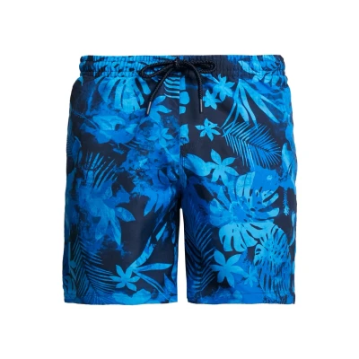 Afbeelding van Urban Classics Pattern SWIM Shorts Zwemshorts, Heren, Maat: Large, Black