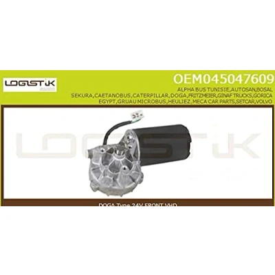 Afbeelding van CASCO CWM39609GS Ruitenwissermotor 24V Voor