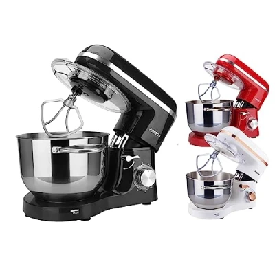 Afbeelding van AREBOS Keukenmachine 1500W Keukenrobot 6L Keukenmixer Foodprocessor Roestvrij Stalen Mengkom 6 Snelheden Zwart