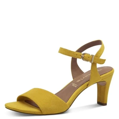 Afbeelding van Tamaris Sandalen, Dames, Maat: 42, Yellow Textiel