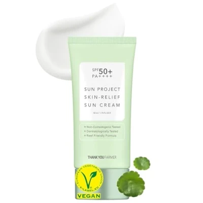 Afbeelding van Thank You Farmer SUN Project SKIN Relief Cream Zonnebrandcrème, Maat: 50 ml, Black