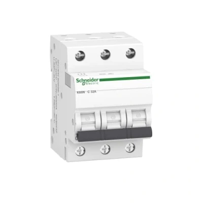 Afbeelding van Schneider A9K02332 Elektrische stroomonderbreker K60N 3P 32A C 6kA wit