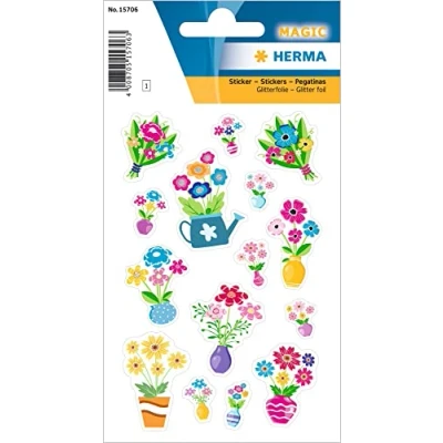 Afbeelding van Herma, Stickers, 15 stickers bloemen