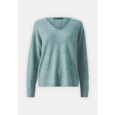 Afbeelding van Only Trui Onlrica Life L/s V neck Pullo Knt N 15224360 Sea Moss/w Melange Dames Maat S