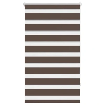 Afbeelding van vidaXL Duo Rolgordijn 70x120cm Koffiebruin