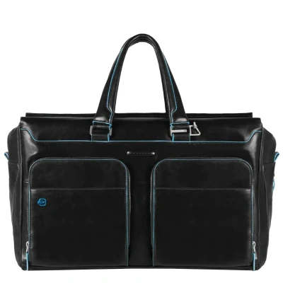 Afbeelding van Piquadro Blue Square Duffel Bag black Weekendtas