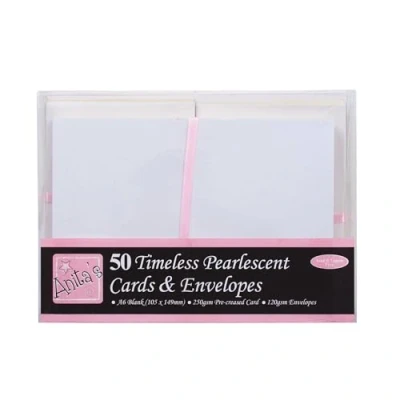 Afbeelding van Anita&#039;s A6 Cards &amp; Envelopes Timeless Pearlescent (50pk) (ANT 1511011)