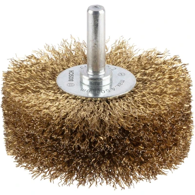 Image de BOSCH 2608622130 brosse à disque ondulée 80 x 0,2 mm plaquée laiton