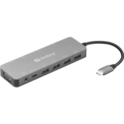 Afbeelding van Sandberg USB C 13 in 1 Travel Dock