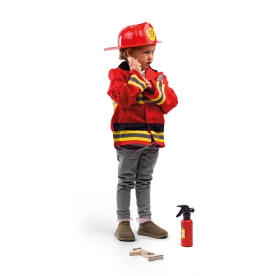 Afbeelding van Bigjigs verkleedkleren met accessoires Brandweer (EXCL HELM!)