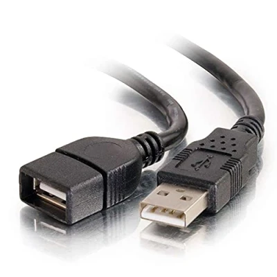 Afbeelding van C2G 2M Usb 2.0 A Male To Female Extention Cable (6.6Ft) Verlengkabel (M) Naar (V) 2 M Zwart