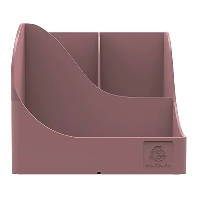 Afbeelding van Exacompta Ref. 69538D 1 Pen Wave Skandi Pink Pennenhouder 5 vakken 4 hoge voor grote gebruiksvoorwerpen en ondervak kleine