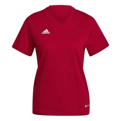 Afbeelding van adidas Performance Entrada 22 T shirt Dames Rood 2XL