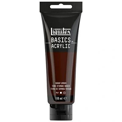 Afbeelding van Liquitex Basics acrylverf in tube, Burnt umber, 118 ml