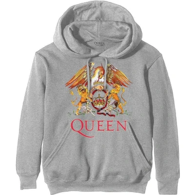 Afbeelding van Queen Classic Crest Hoodie/trui M Grijs
