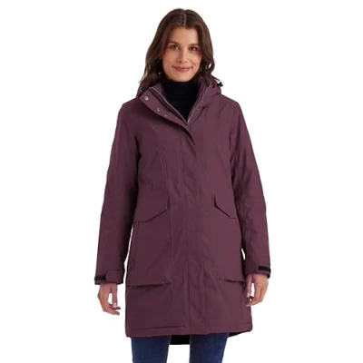 Afbeelding van Killtec Functionele parka voor dames, parka/waterdichte jas met afneembare capuchon dames