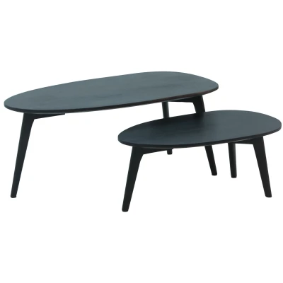 Afbeelding van Sky Style Mumbai Massief Mango Hout Salontafel Set
