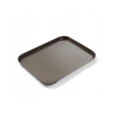 Afbeelding van Hendi Dienblad Rechthoek Bruin Kunststof Fastfood Horeca 265x345x(H)20mm
