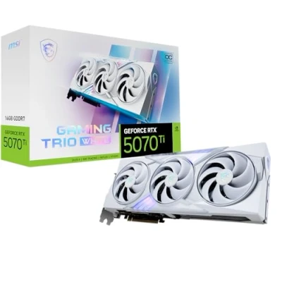 Afbeelding van MSI GPU NV 5070Ti GAMING TRIO OC 16GB WHITE NVIDIA GeForce RTX 5070 Ti GDDR7
