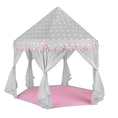 Afbeelding van Kruzzel Children&#039;s tent gray and pink 23476