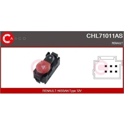 Afbeelding van CASCO CHL71011AS Waarschuwingsknipperlamp schakelaar 6 polig 12V