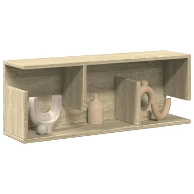 Afbeelding van vidaXL Wandkast 80x20x30 cm bewerkt hout sonoma eikenkleurig