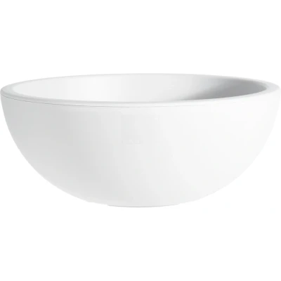 Afbeelding van Pro Garden Plantenpot/bloempot ronde schaal kunststof wit D40 x H16 cm Voor buiten