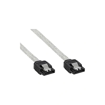 Afbeelding van SATA datakabel rond SATA600 6 Gbit/s / transparant 0,30 meter