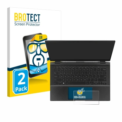 Afbeelding van BROTECT Screenprotector voor ASUS ZenBook Flip 14 UX463FA (Touch Trackpad) Folie Beschermfolie transparant (2 Stuks)