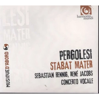 Afbeelding van Sebastian Hennig, René Jacobs, Concerto Vocale Pergolesi: Stabat Mater (CD)