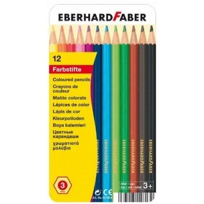 Image de Eberhard Faber Hexagonal Buntstifte, 12Er Metalletui 514813