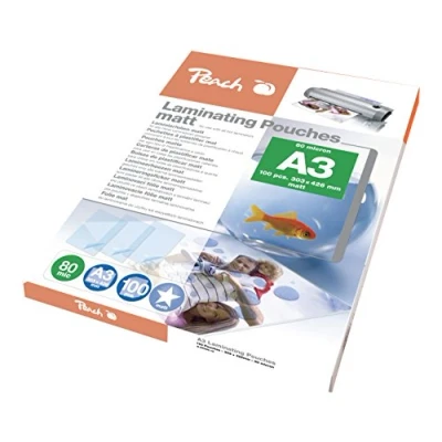 Afbeelding van Peach S PP580 15 lamineerfolie, 80 micron, mat, 100 stuks