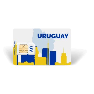 Afbeelding van Simkaart Uruguay 12GB Data Prepaid Met Snel 4G/5G Internet En Bellen Op Reis In Zuid Amerika Airport Telecom