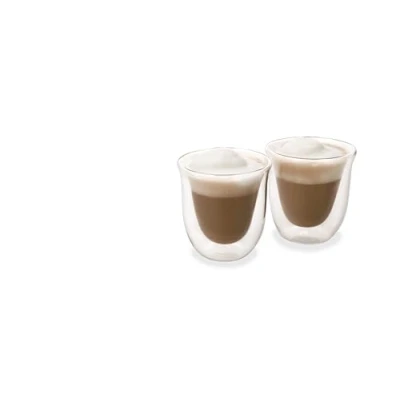 Afbeelding van La Cafetière Dubbelwandige Cappuccino Glazen 2 stuks