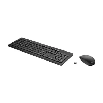 Image de HP 235 Ensemble clavier et souris disposition à 3 zones, déplacement de touche faible profil full size sans fil 2.4 GHz Allemand noir Smart Buy
