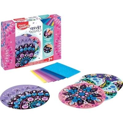 Afbeelding van MAPED Velvet Mosaics Pastelowy zestaw kreatywny