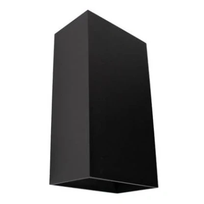 Afbeelding van Highlight Wandlamp Eros Zwart Up &amp; Down 18cm 2 x GU 10