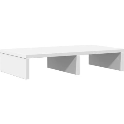 Afbeelding van vidaXL Monitorstandaard 50x27x10 cm bewerkt hout wit