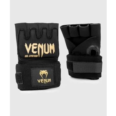 Afbeelding van Venum Kontact Gel Glove Wraps Zwart Goud L