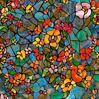 Image de d c fix Film adhésif pour fenêtre Jardin vénitien 45 cm x 2 m