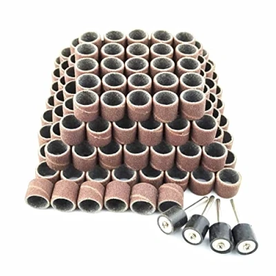 Afbeelding van Merryland RMTA184C3 Schuurtrommel voor Dremel, 184 stuks, schuurband, 120 # 13 mm, 180 met trommel, 4 schuurhuls, elektrisch draaigereedschap, doe het zelf,