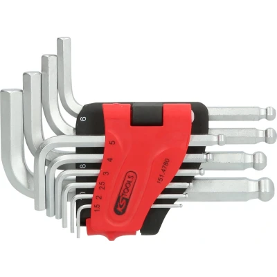 Afbeelding van KS TOOLS 151.4780 Haakse schroevendraaierset gereedschapsstaal