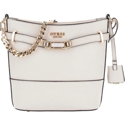 Afbeelding van GUESS Schoudertas Handtas Silvye Bucket Bag Stone Lichtgrijs