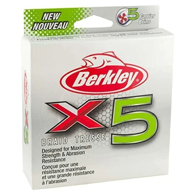 Afbeelding van Gevlochten Lijn Berkley X5 Braid 150m donker groen 0.08mm 7.6kg