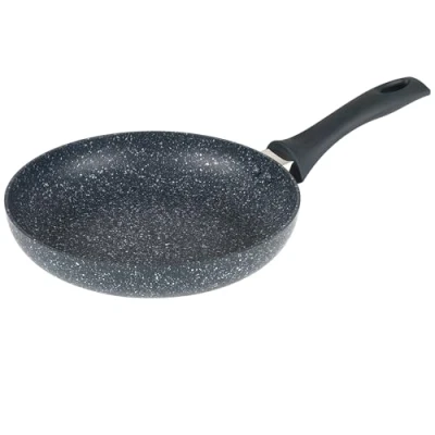 Afbeelding van Russell Hobbs RH03408EU7 Nightfall Stone braadpan 26 cm pannenkoekenpan met antiaanbaklaag, voor eieren / omeletten, geschikt inductie, gemakkelijk te reinigen, duurzaam aluminium kookgerei