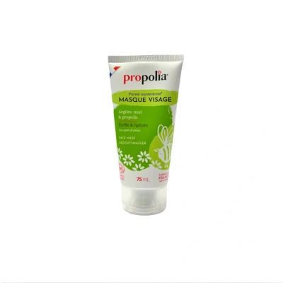 Afbeelding van PROPOLIA Bio Masque visage Purifie, apaise et hydrate Tous types de peaux Adolescents adultes Miel, Propolis Argile Fabriqué en France 50 ml
