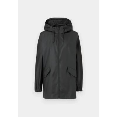 Afbeelding van Jacqueline de Yong Jas Jdymulan Raincoat Otw Siji Noos 15353989 Black/backside O Dames Maat S