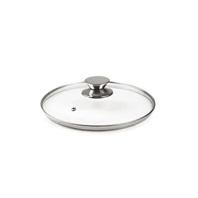 Afbeelding van IBILI 971618 glazen deksel roestvrijstalen knop 18 cm